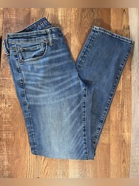 American Eagle AirFlex Jeans Men’s 34x34 Slim Straight Stretch Medium Wash Denim